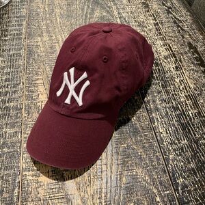Burgundy 47 Brand Yankee Hat